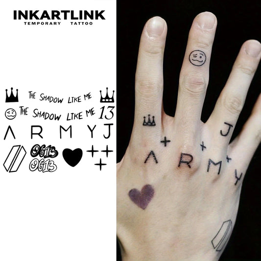 BTS Jungkook Semi Permanent (No Ink) Tattoos