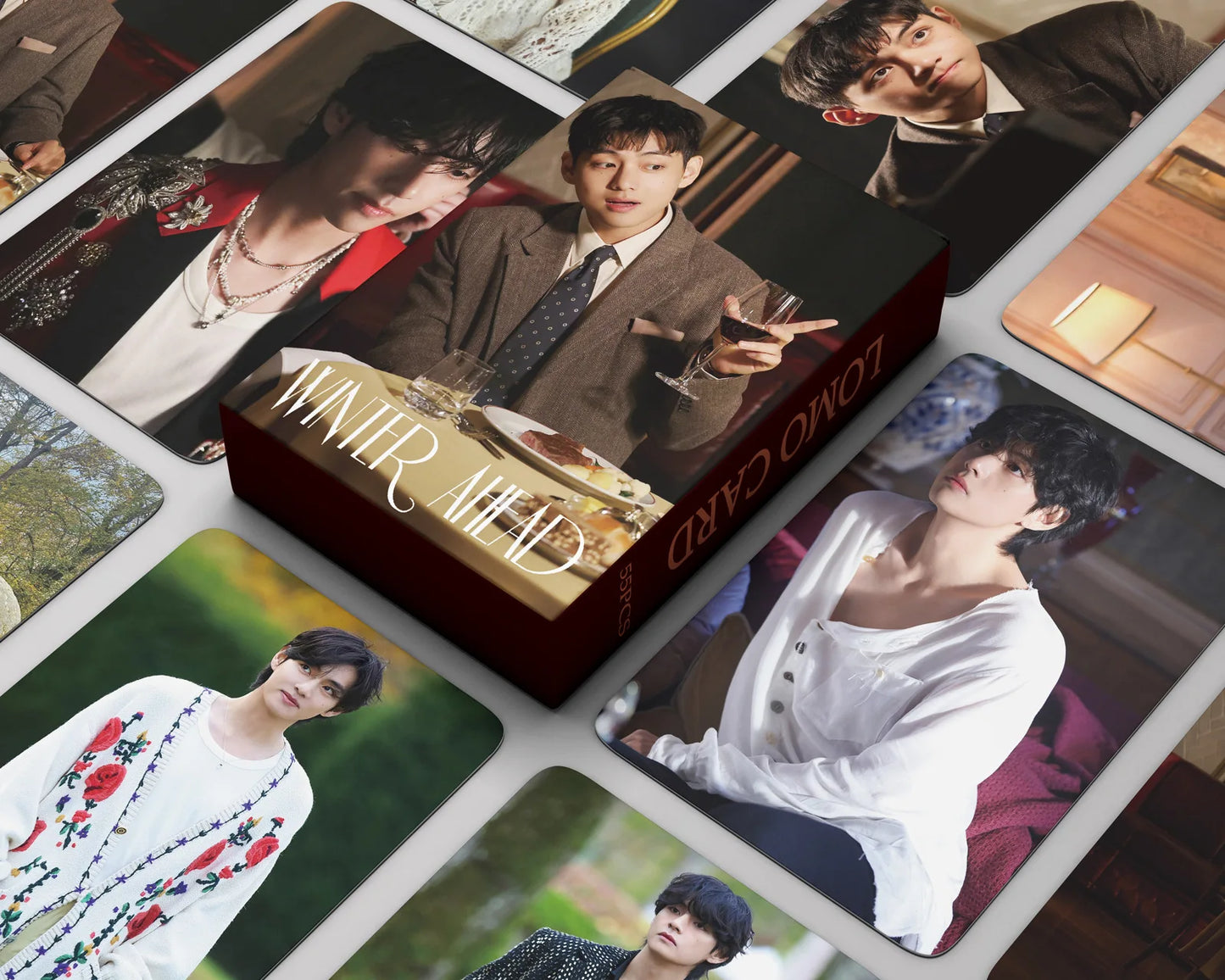 V 55Pcs/Set WINTER AHEAD PhotoCards