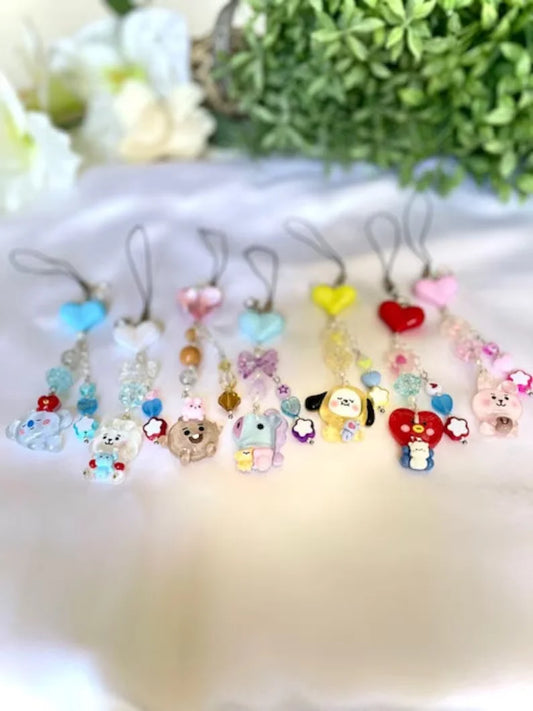 BT21BTS Charms for phones, air pods, keys, purses and backpacks