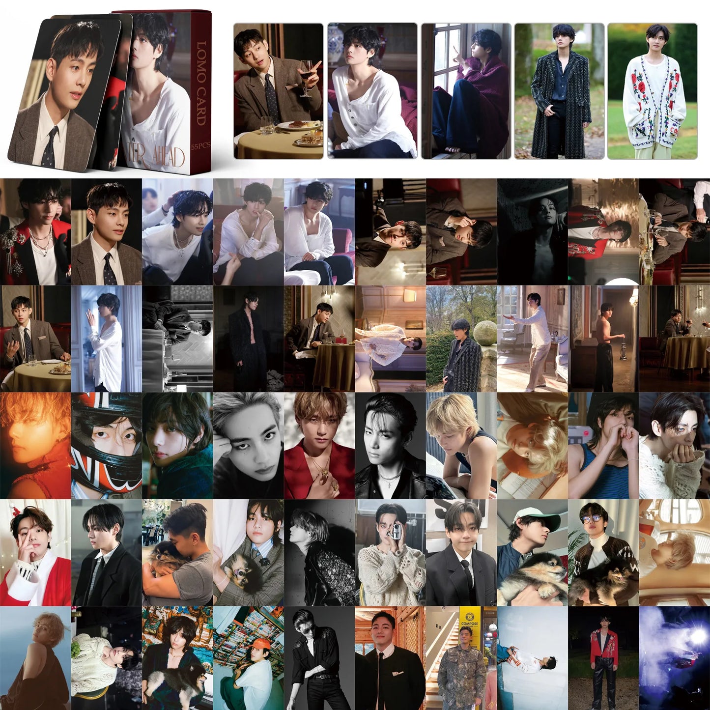 V 55Pcs/Set WINTER AHEAD PhotoCards