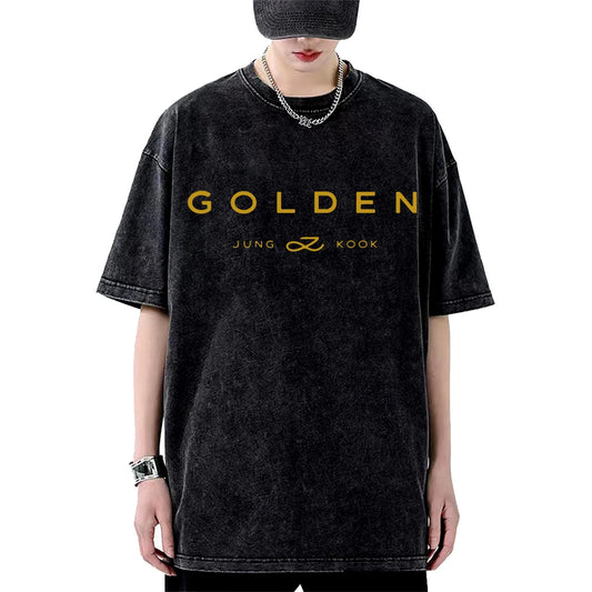 Jungkook Exclusive Golden T-Shirts