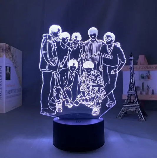 BTS 3D LED Night Light